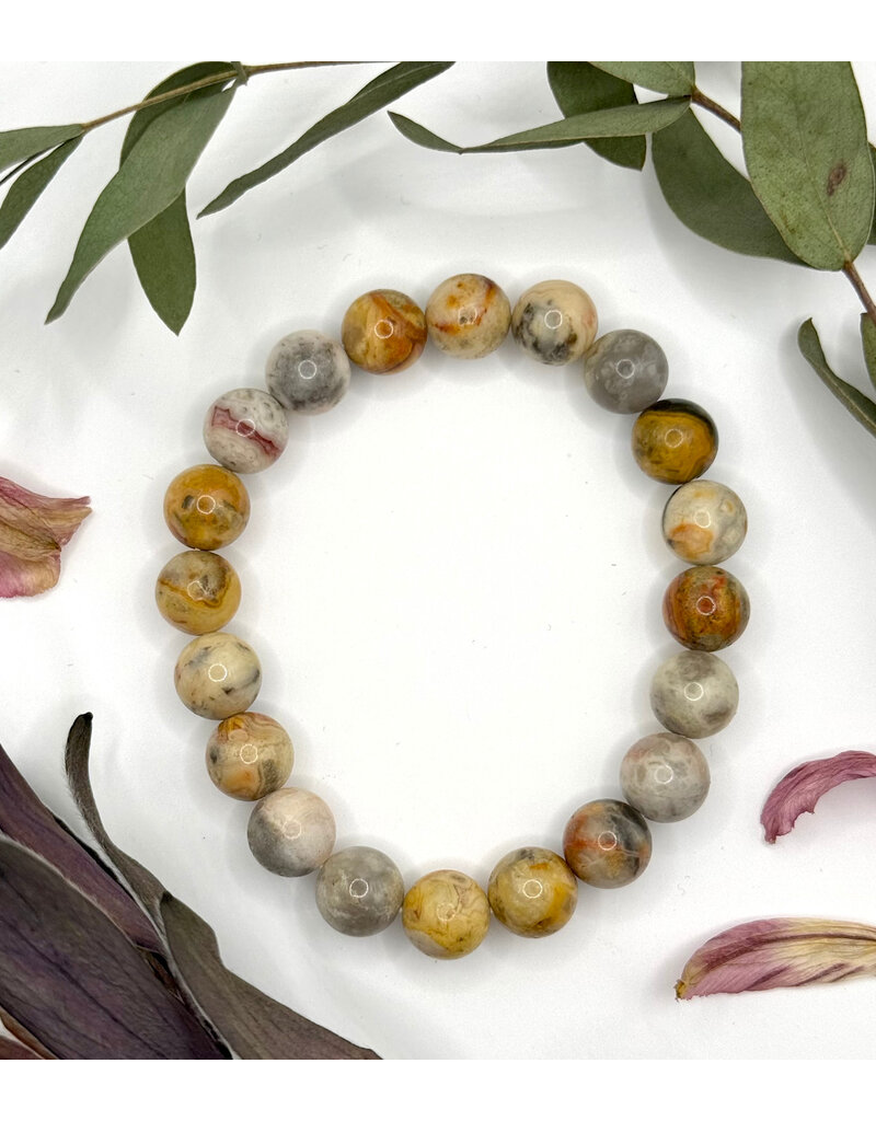 Bead Bracelet 8mm - Crazy Lace Agate