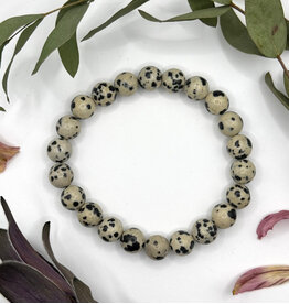 Bead Bracelet 8mm - Dalmatian Jasper