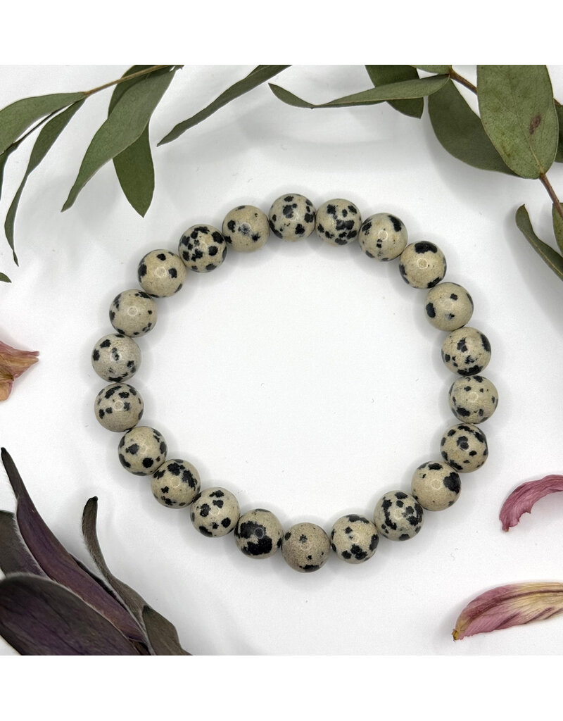 Bead Bracelet 8mm - Dalmatian Jasper