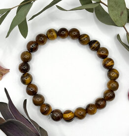 Bead Bracelet 8mm - Tigers Eye