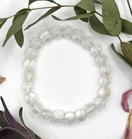 Bead Bracelet 8mm - Clear Quartz