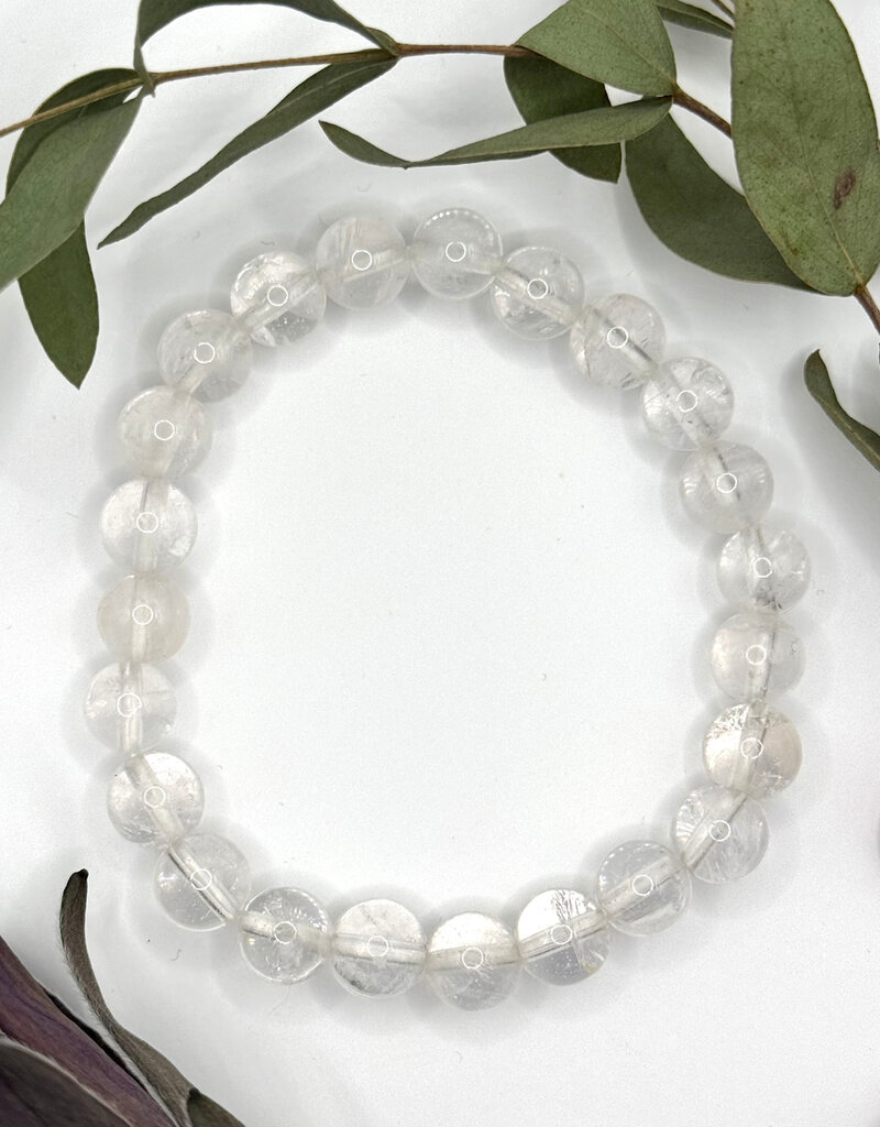 Bead Bracelet 8mm - Clear Quartz