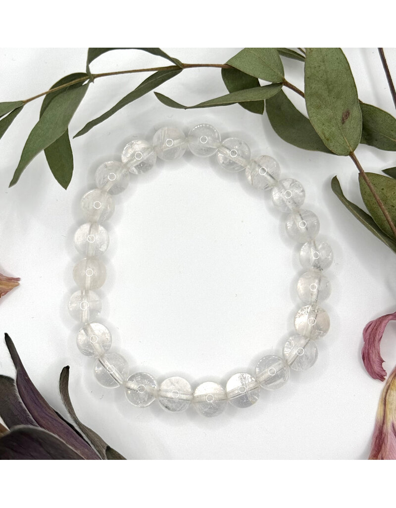 Bead Bracelet 8mm - Clear Quartz