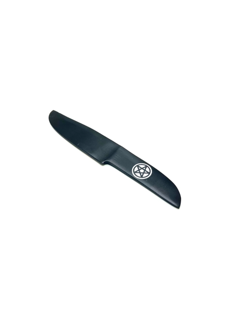 Metal Ritual Athame Pentagram 7"