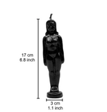 Woman Figure Candle Black