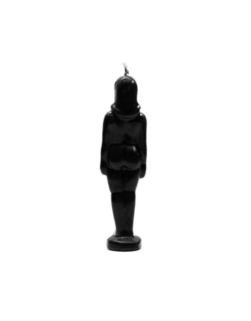 Woman Figure Candle Black