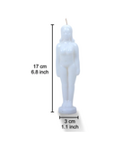Woman Figure Candle White