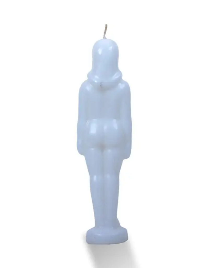 Woman Figure Candle White