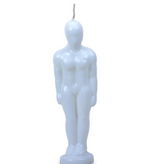 Male Figure Candle White