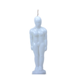 Male Figure Candle White