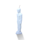 Male Figure Candle White