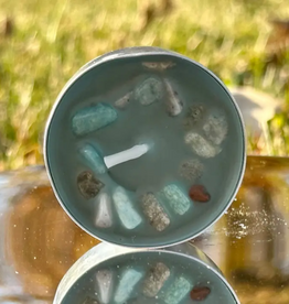 Crystal Infused Tea Light - Moonstone / Crisp Mint