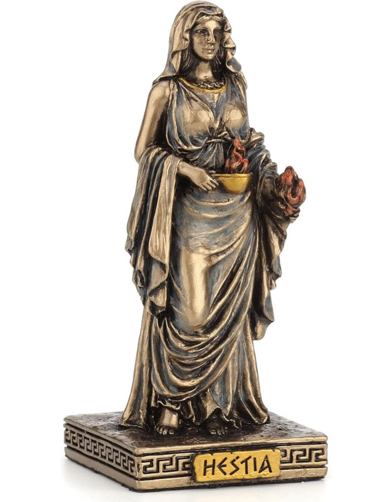Veronese Design Hestia Goddess of Hearth, Family and Fire (Mini) 8.5 cm