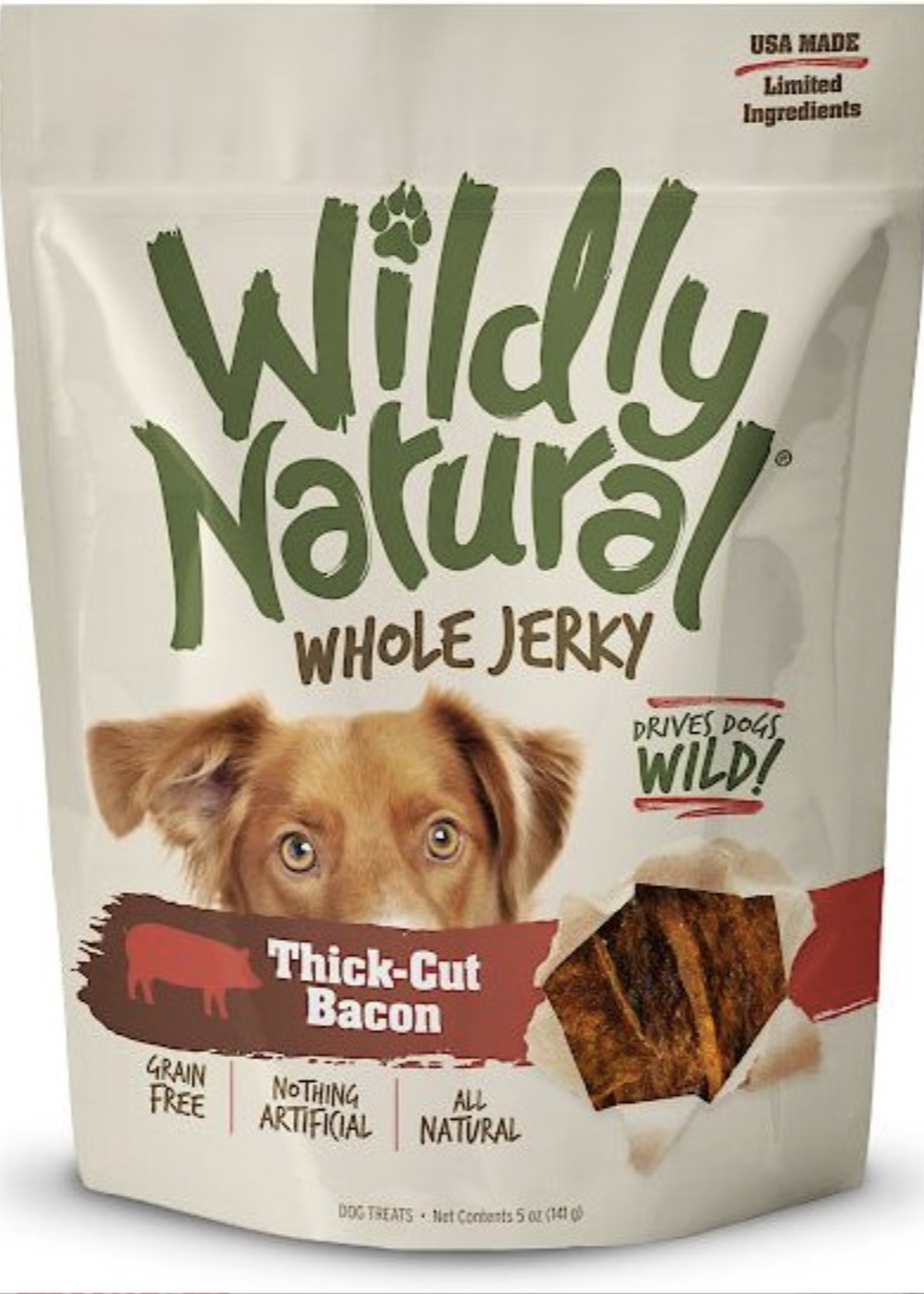 Wildly Natural Whole Jerky Tick Cut Bacon 12oz