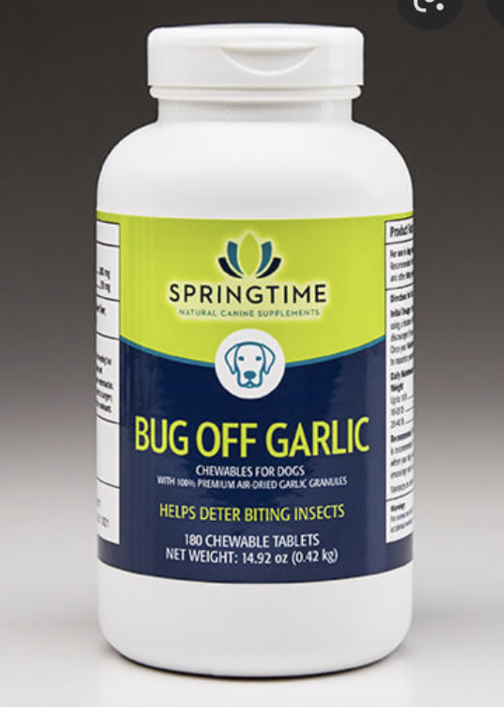 Springtime Supplements Bug Off Garlic 180 Tablets