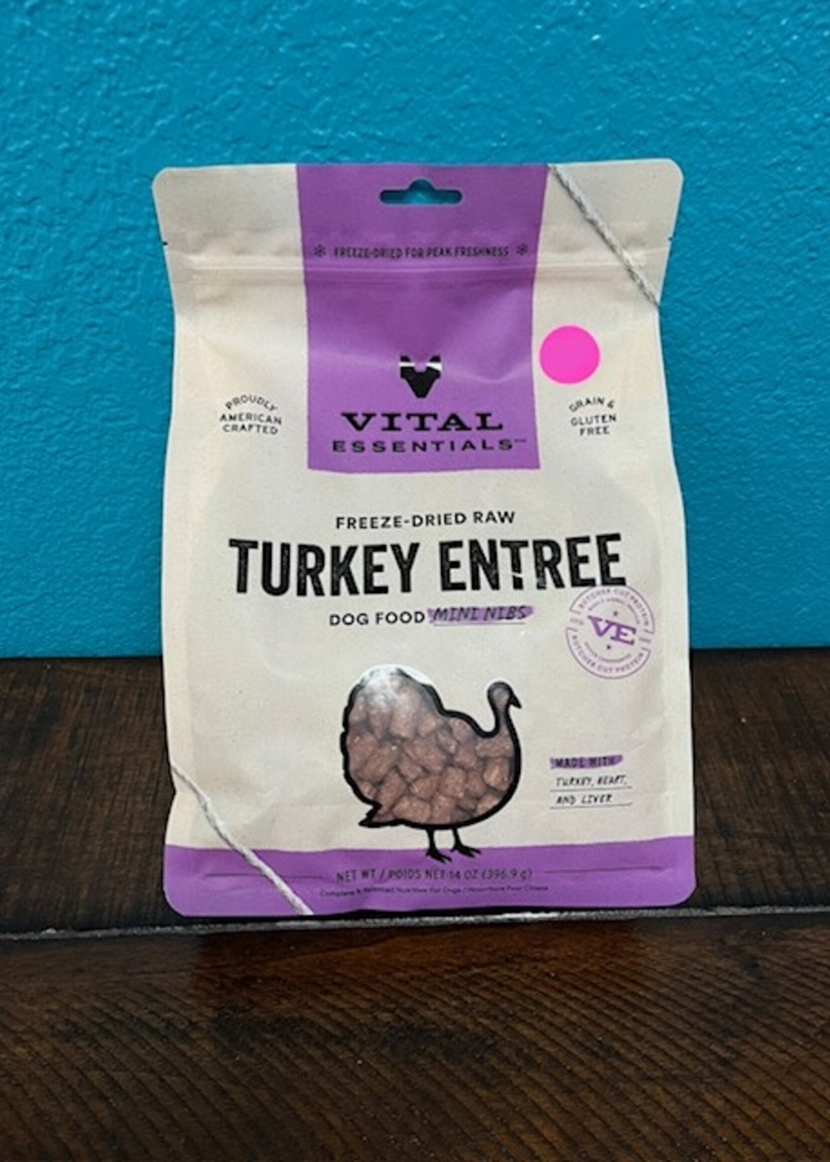 Vital Essentials Vital Essentials Freeze Dried Turkey Mini Nibs 14oz