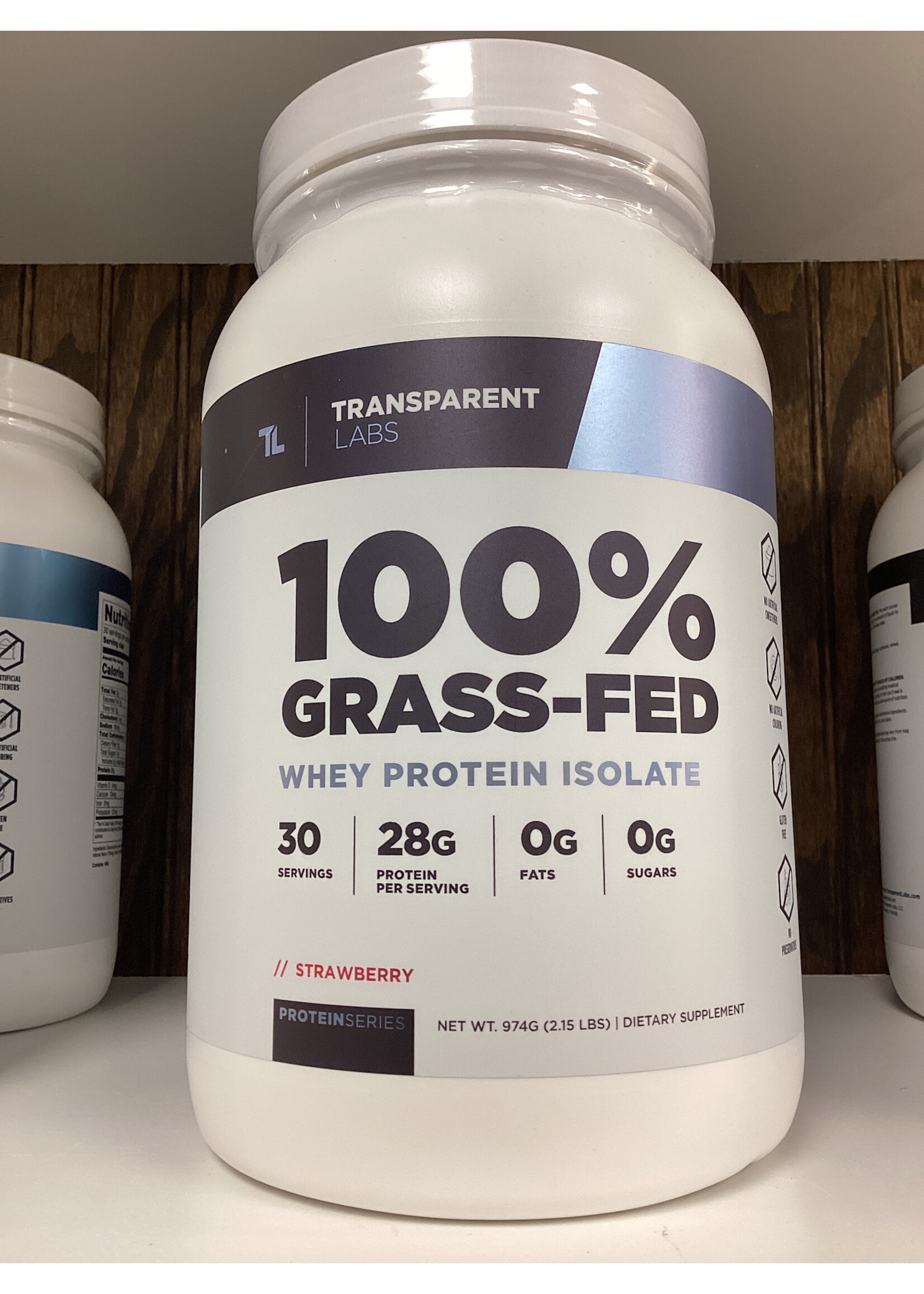 Transparent Labs 100% Grass-Fed Whey Protein Isolate - 2lbs -