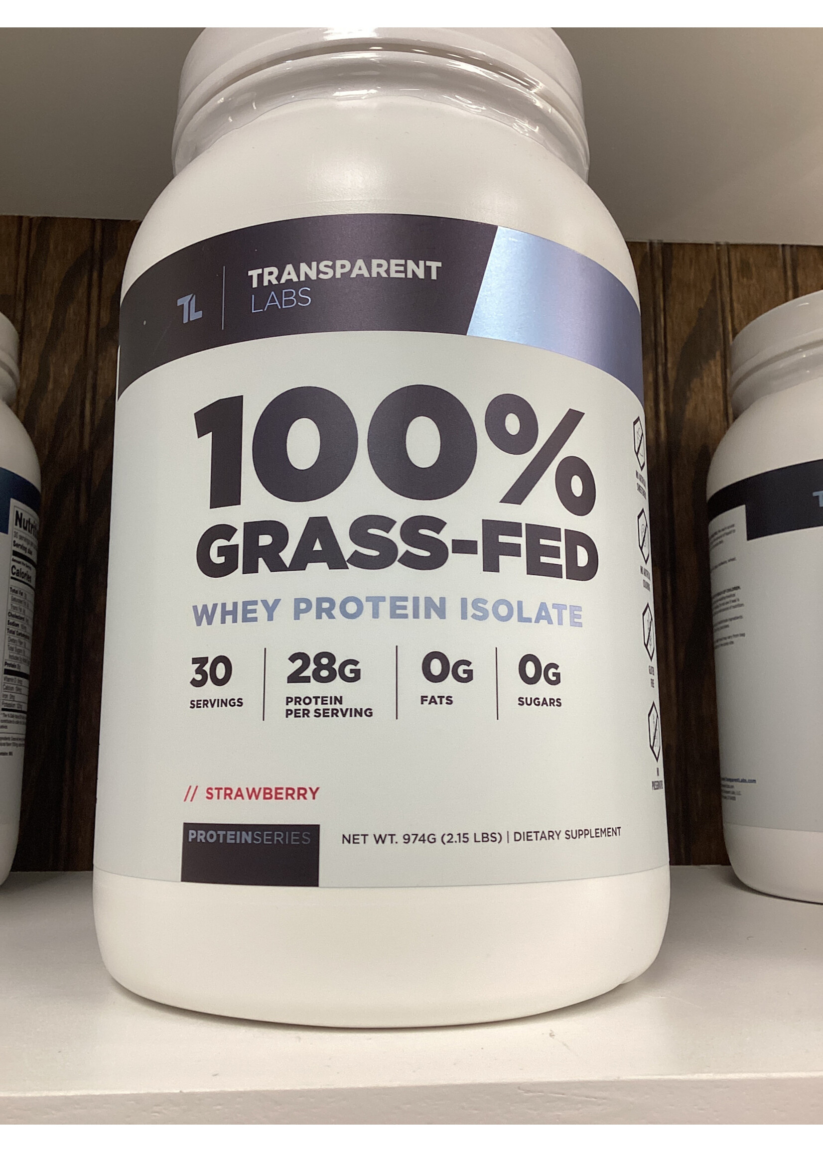 Transparent Labs 100% Grass-Fed Whey Protein Isolate - 2lbs -