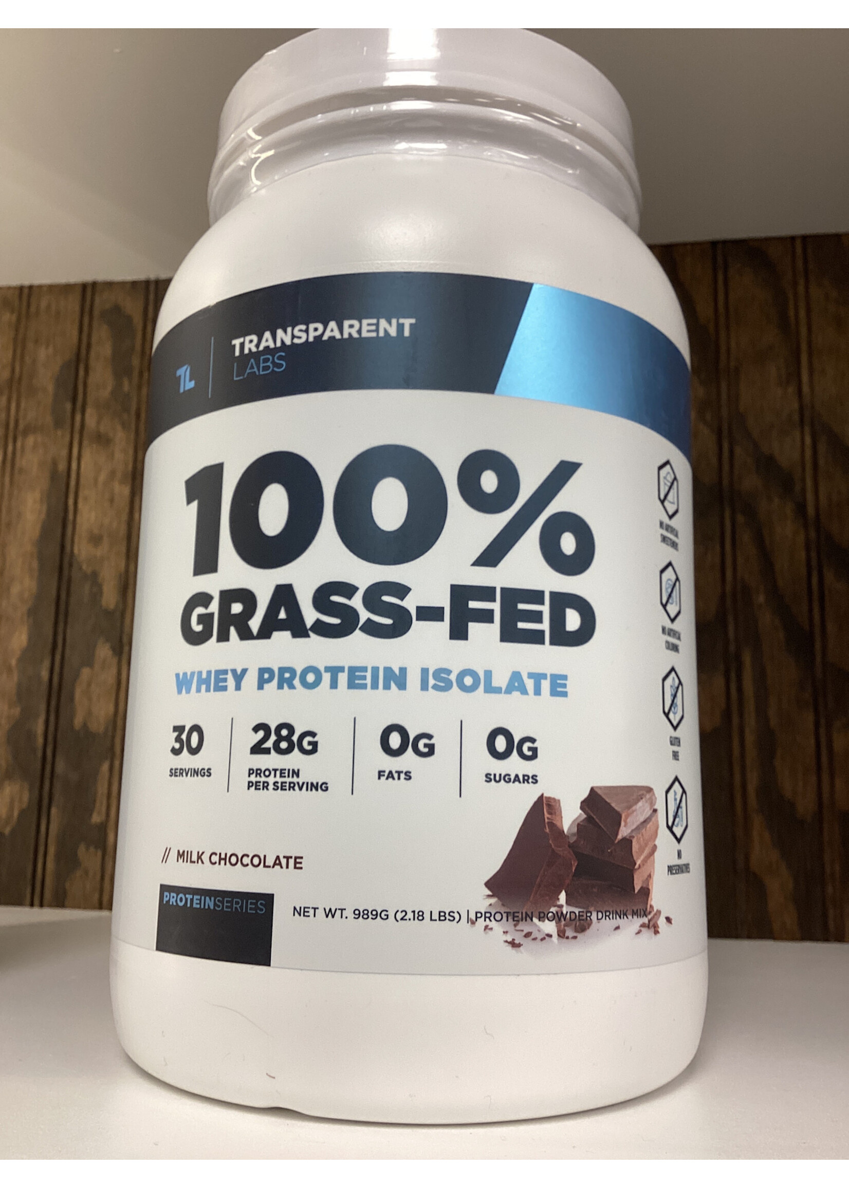Transparent Labs 100% Grass-Fed Whey Protein Isolate - 2lbs -