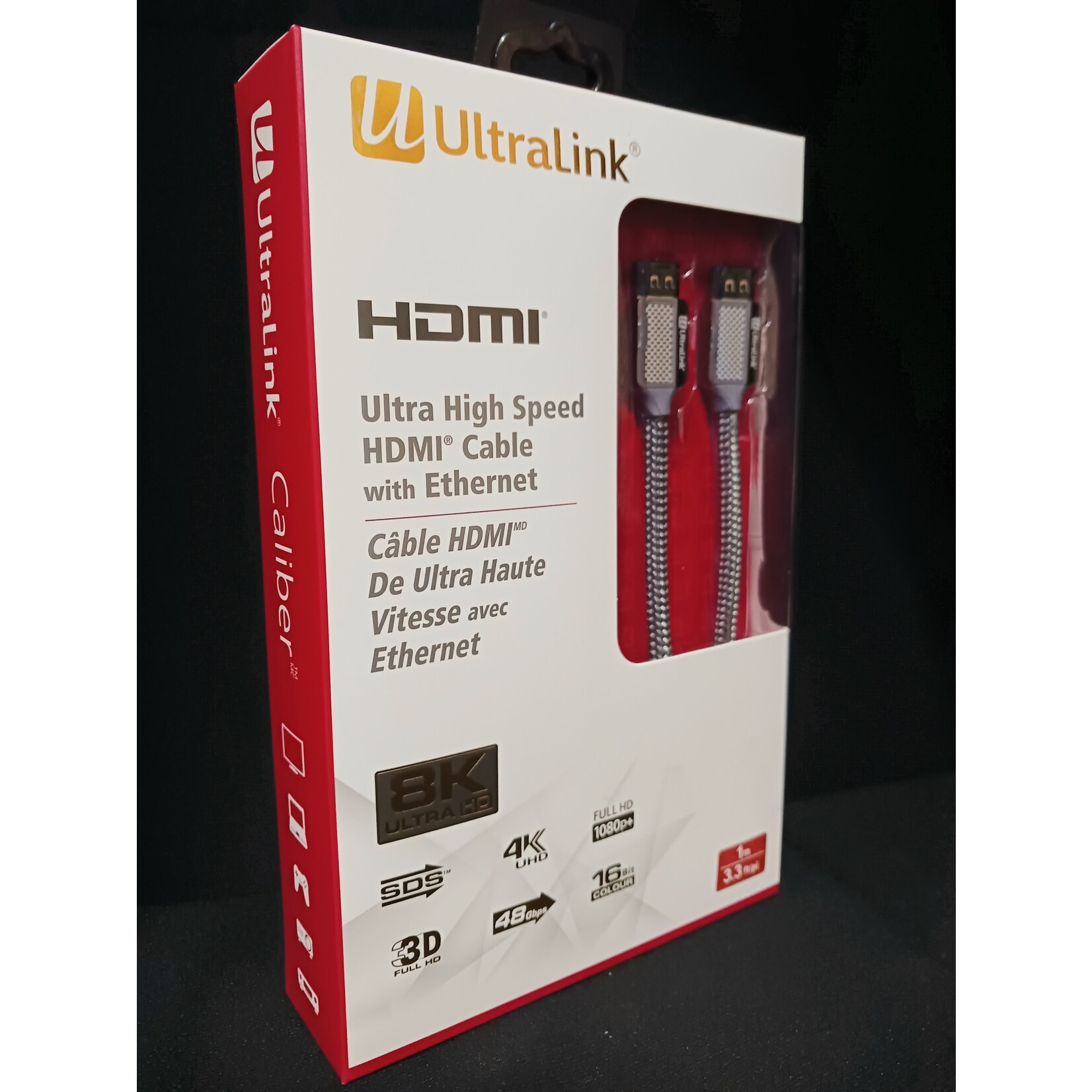 Ultralink Ultralink Caliber UHD1M8K Ultra High Speed HDMI Cable (3.3' /  1m)