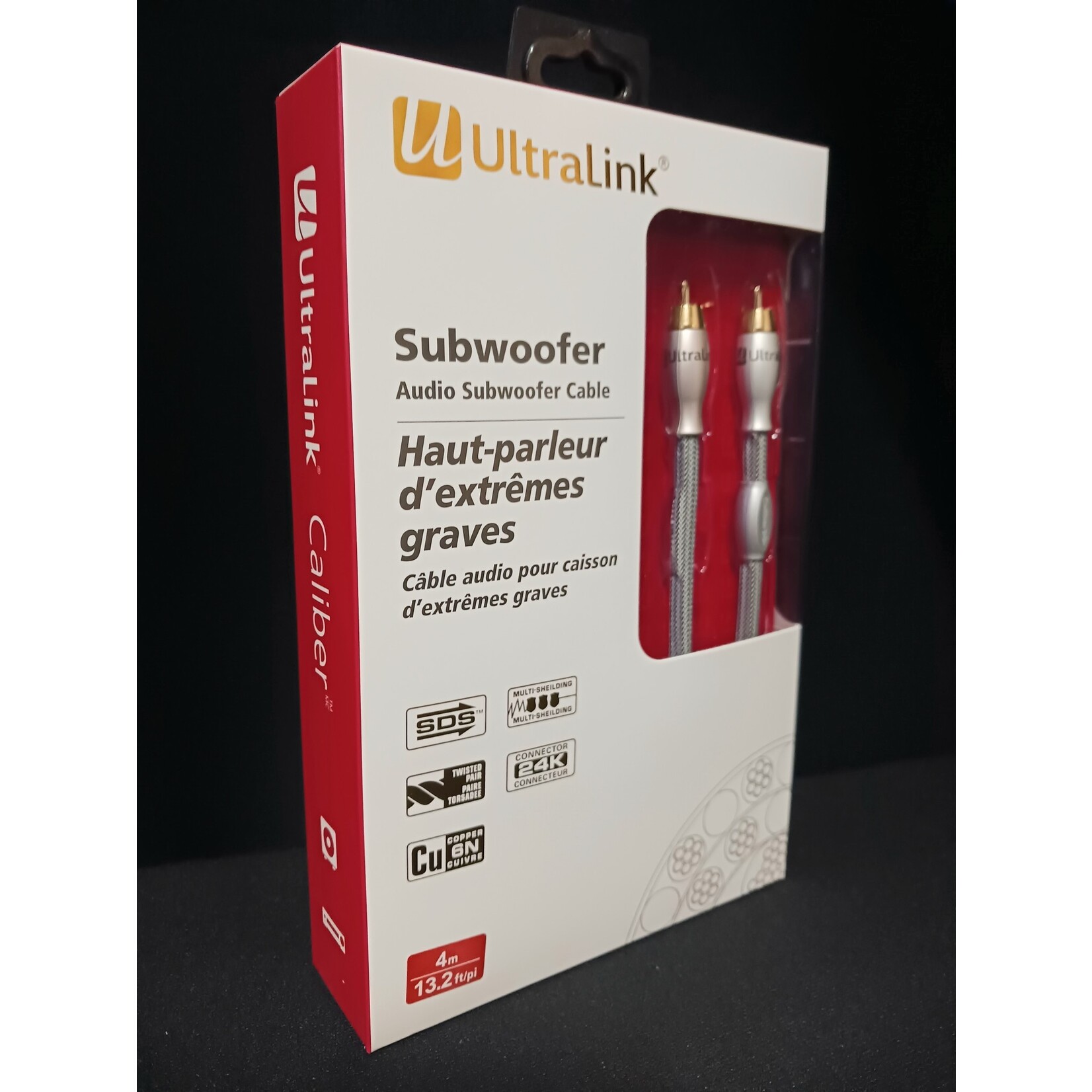 Ultralink Ultralink Caliber USW4M Subwoofer Cable (13.2' / 4m)