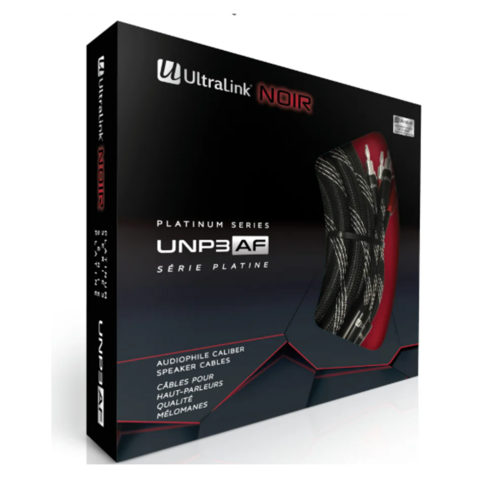 Ultralink Ultralink Noir Platinum Series UNP3AF Audiophile Caliber Speaker Cables (10' / 3M)