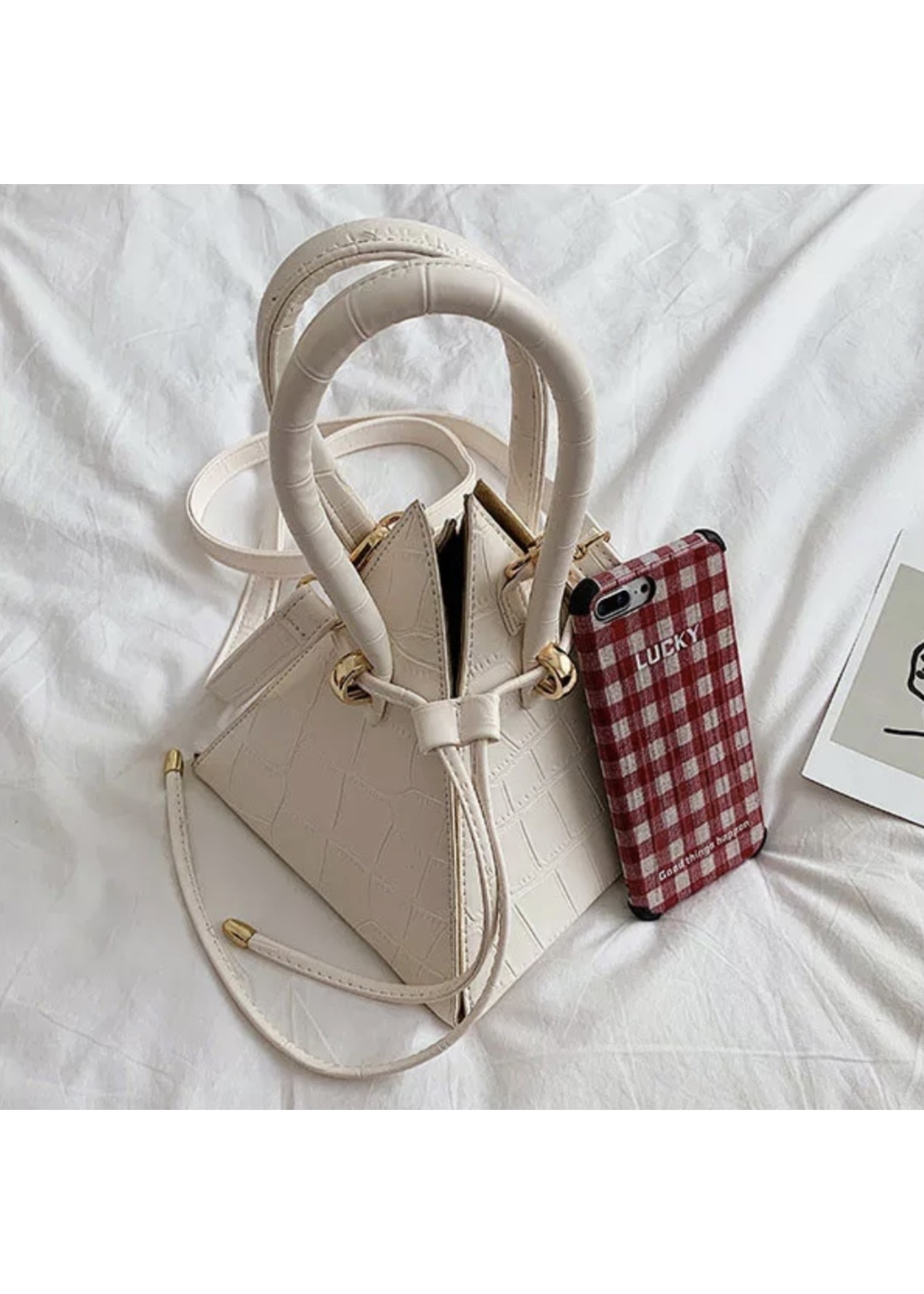 Pyramid Handbag (Pink)