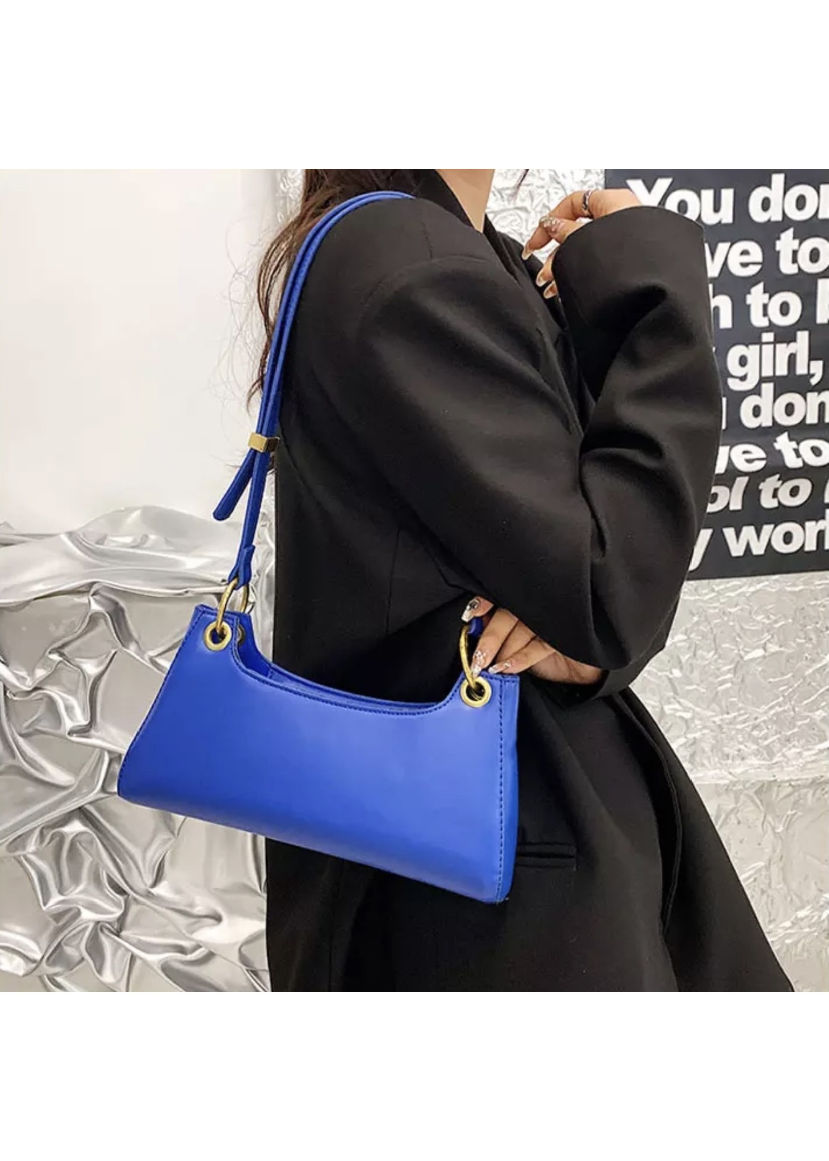 Cross-Body Mini Handbag (Blue)