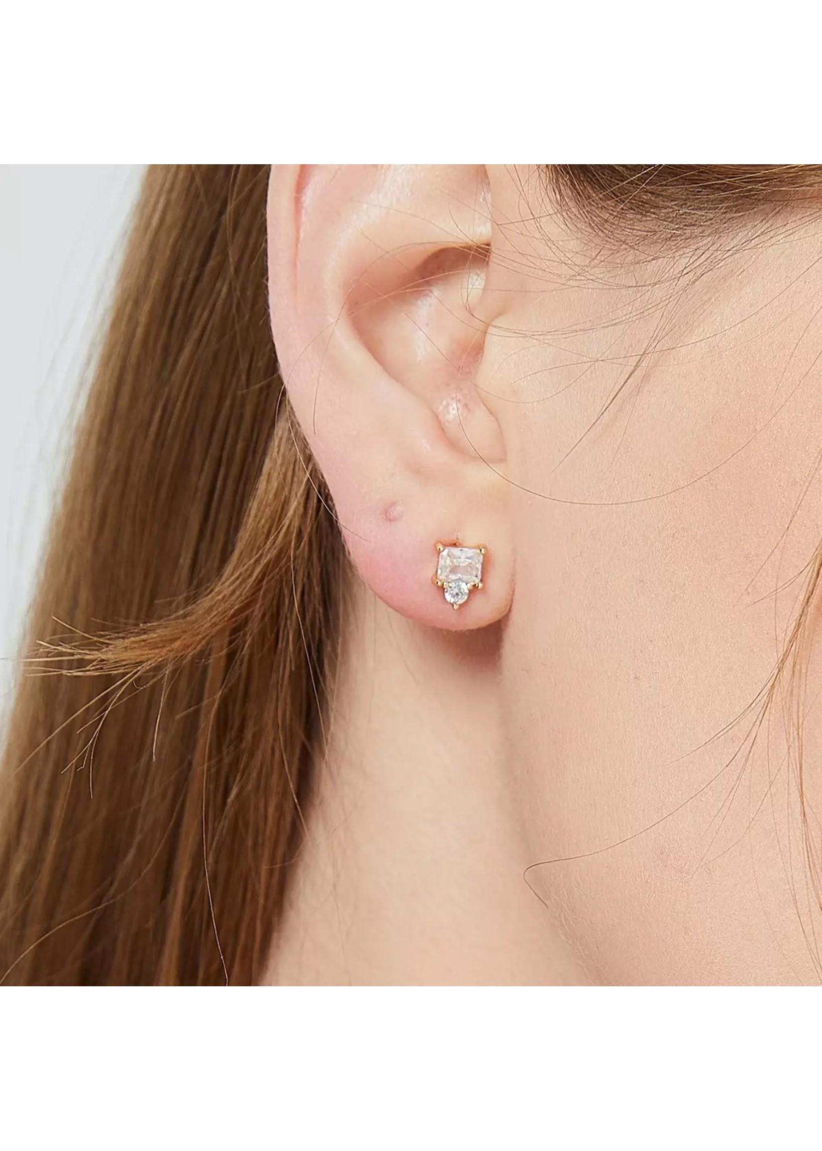 Zirconia tear drop earings