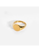 Plain flat circle ring