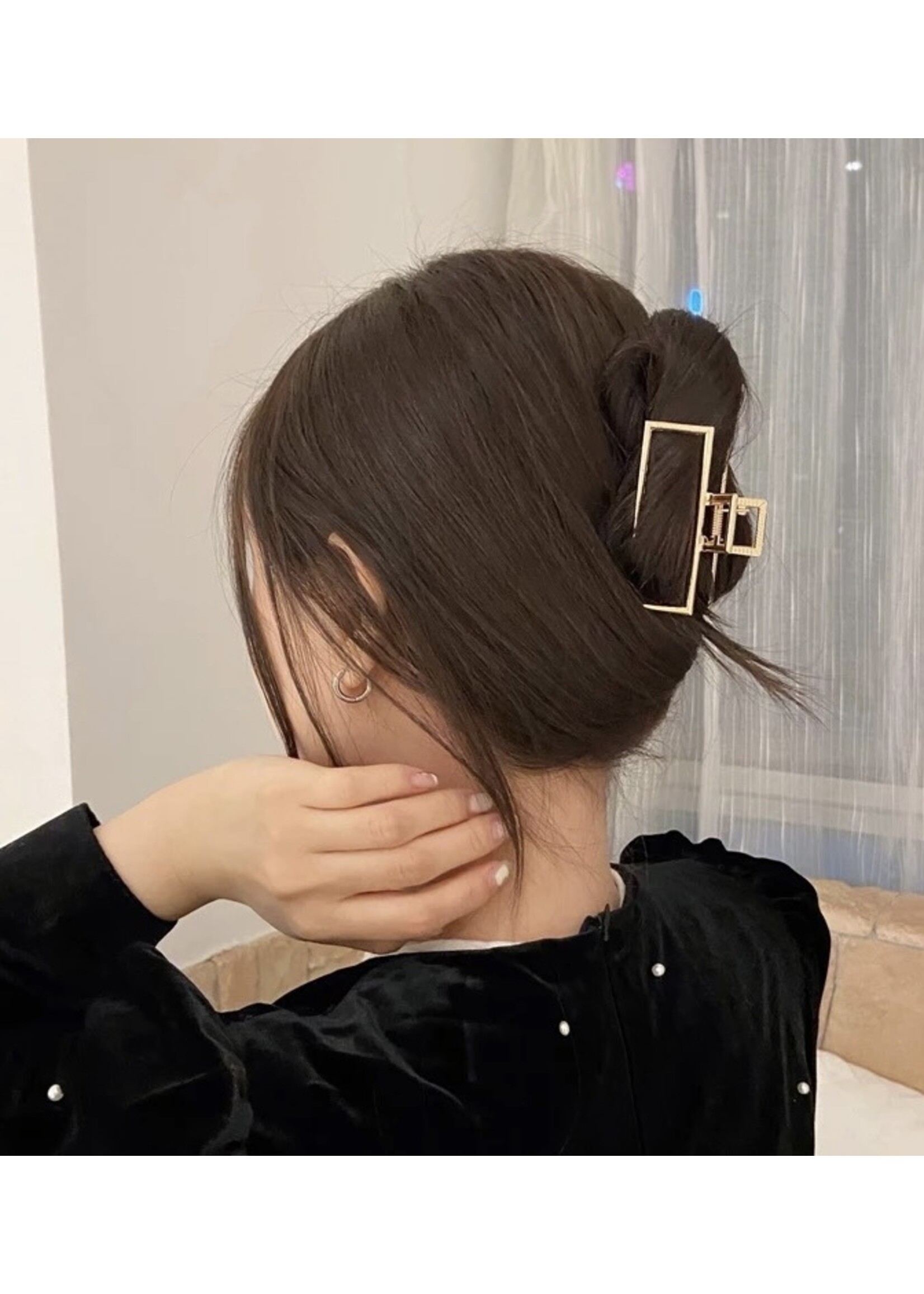 Gold metal hairclip
