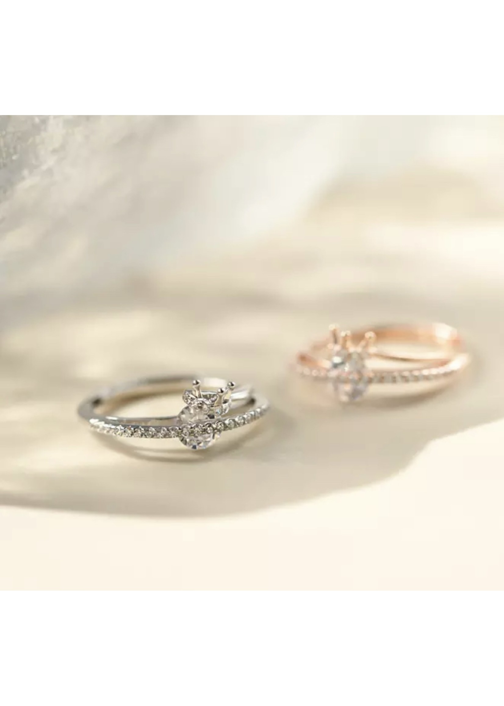 Rose crown detail ring