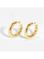 Rotating hoop earrings