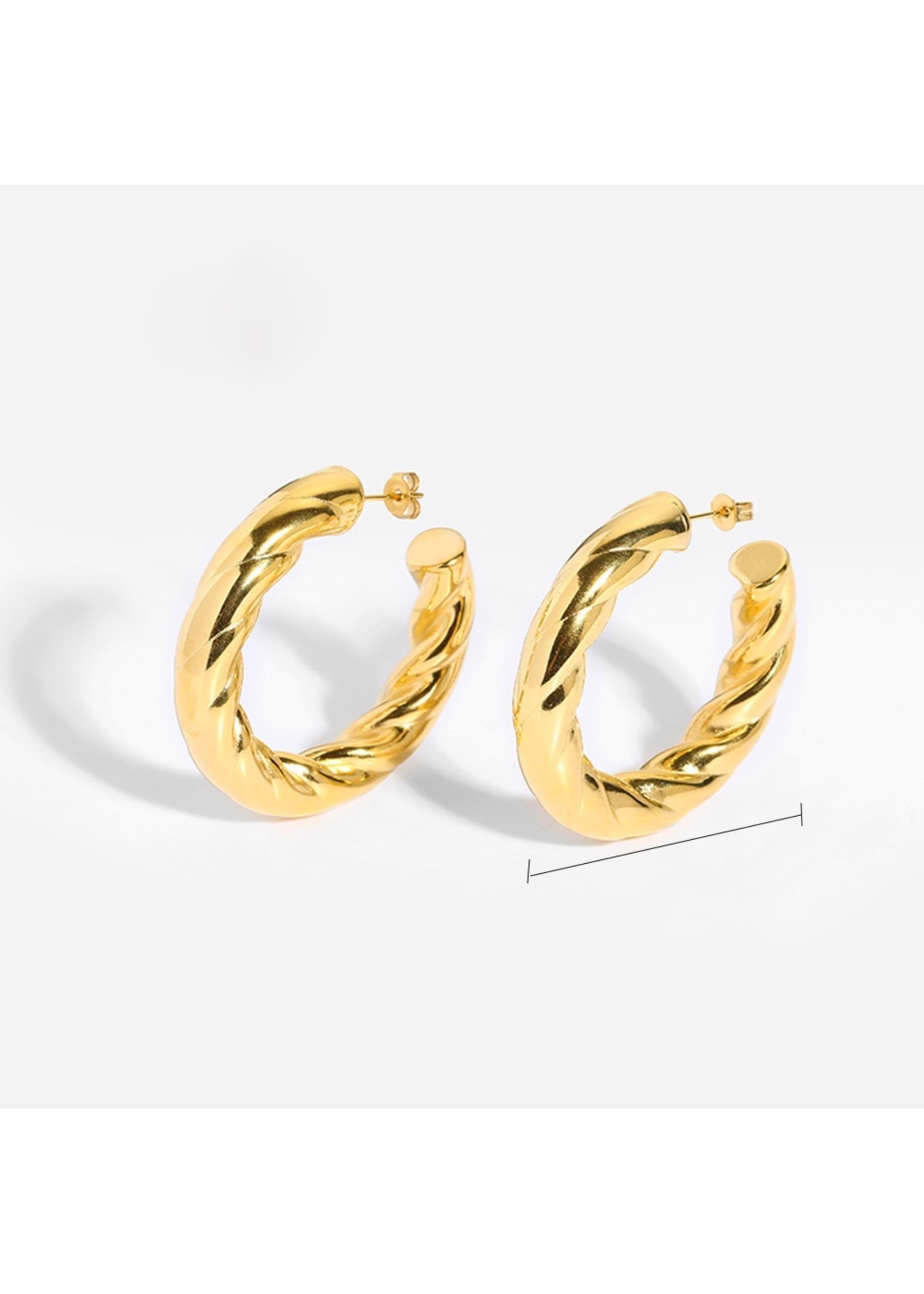 Rotating hoop earrings