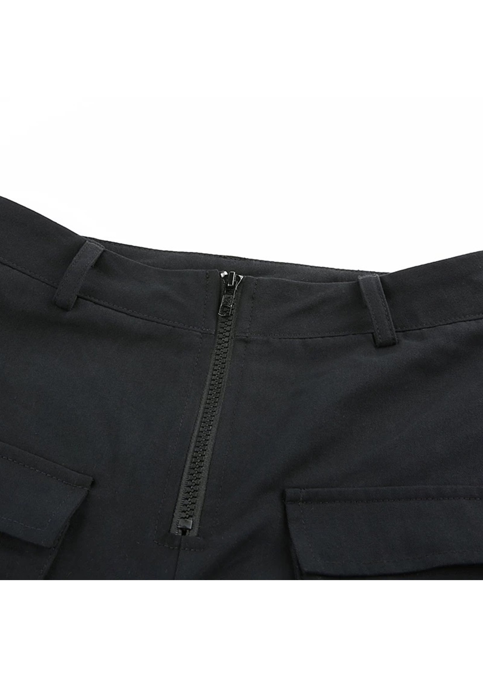 Street wear zip cargo pants