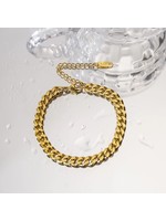 Thick chain anklet