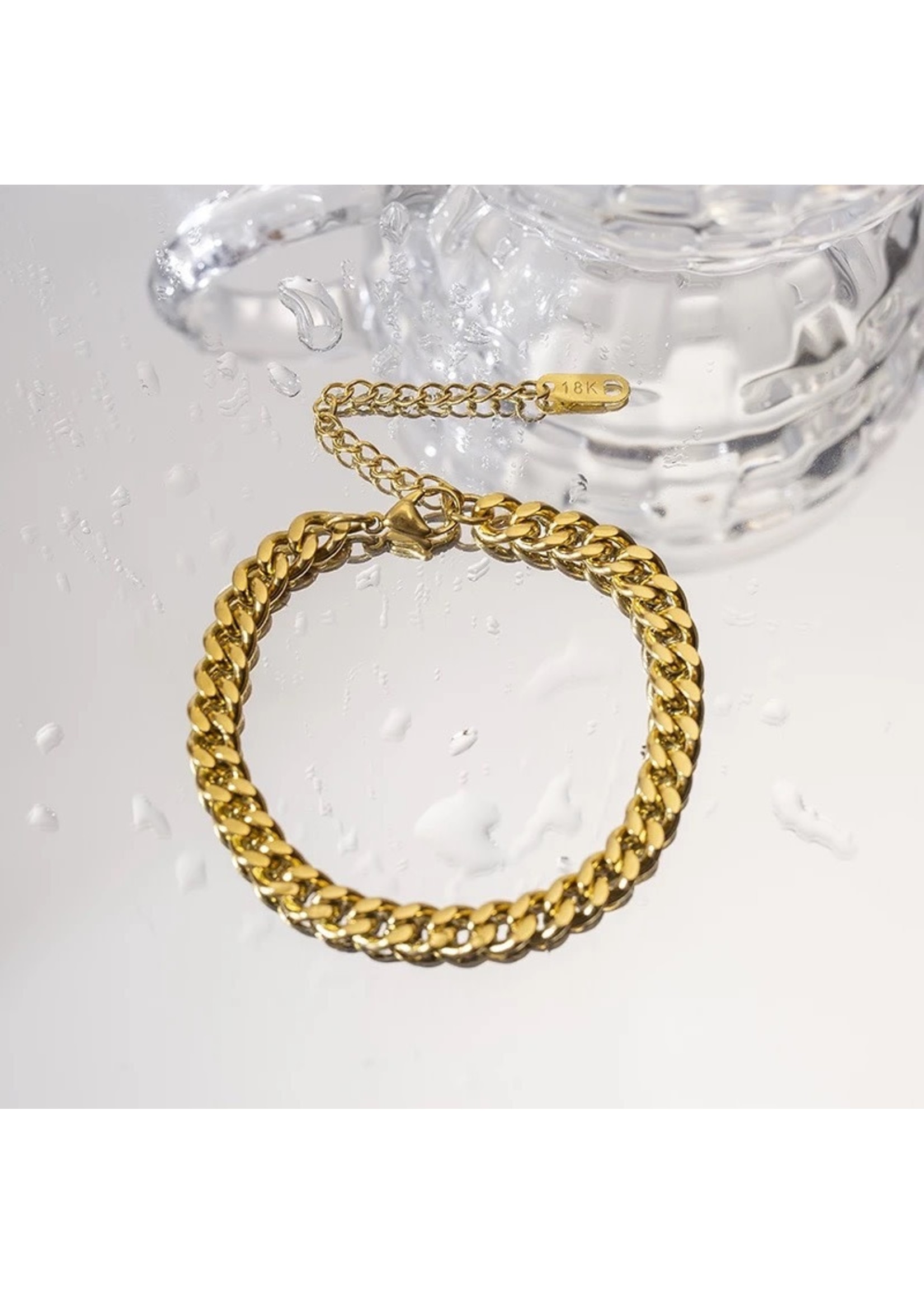 Thick chain anklet