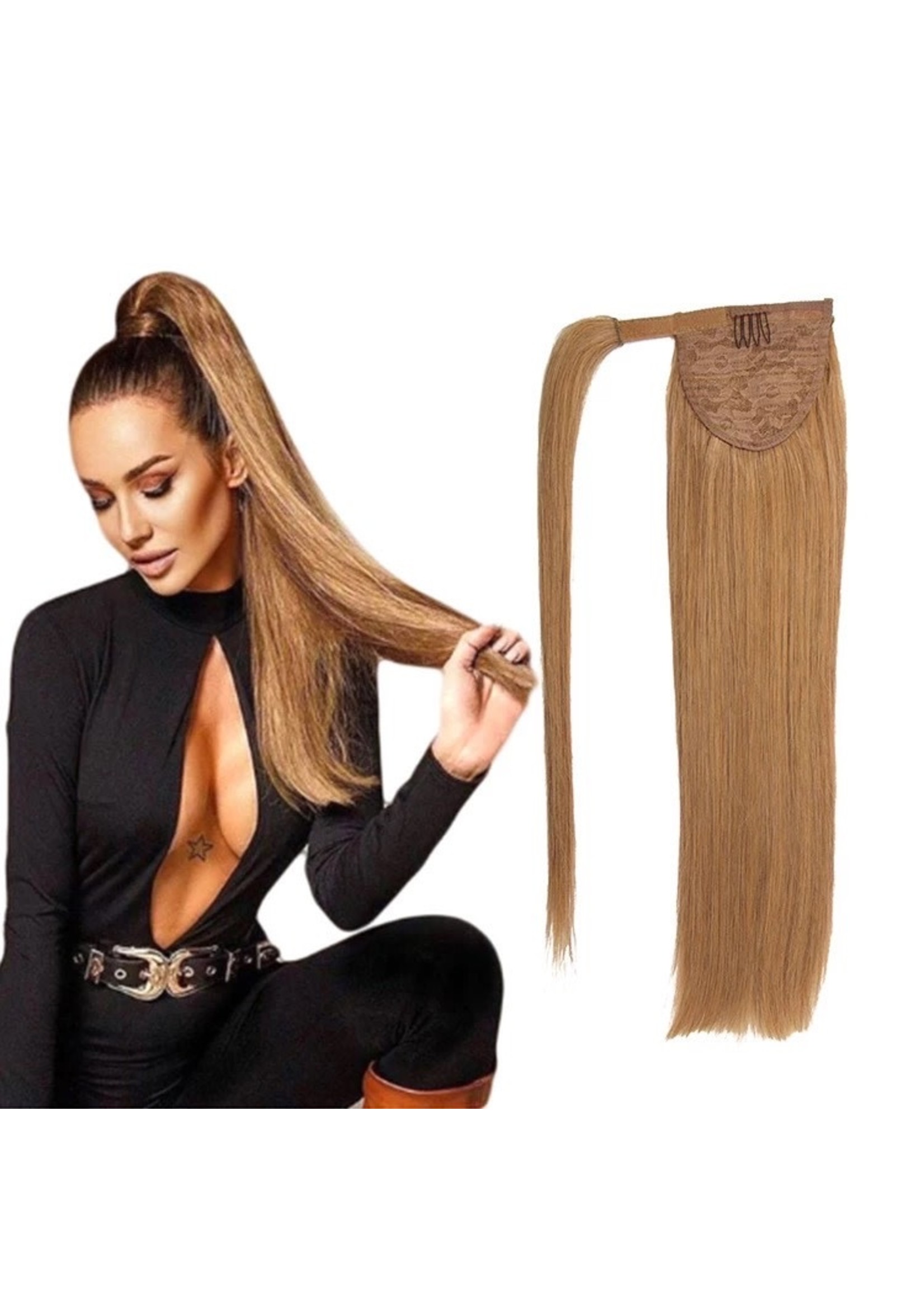 16" Human Hair PonyTail
