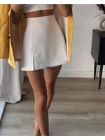 Elegant front fold skort