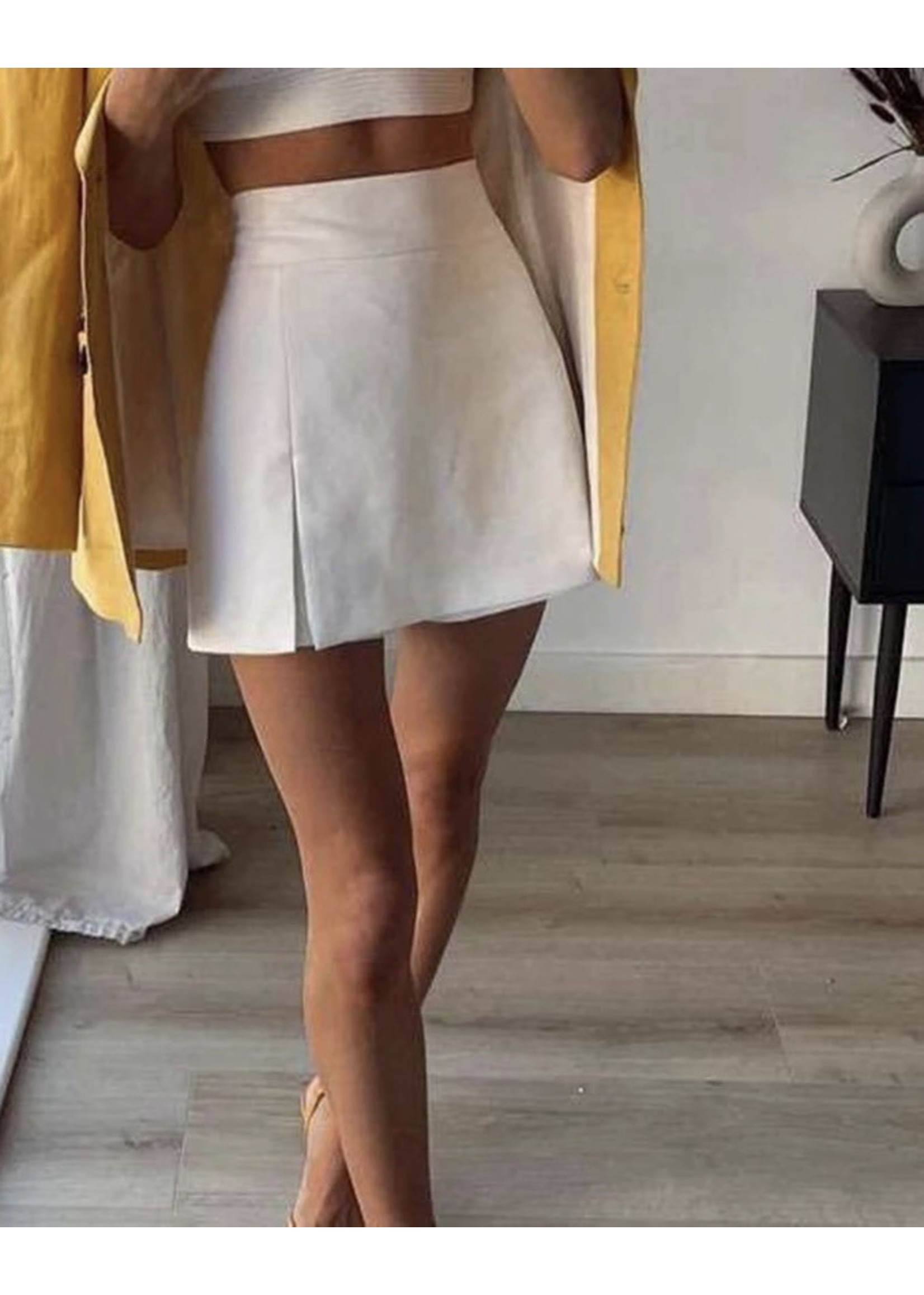Elegant front fold skort
