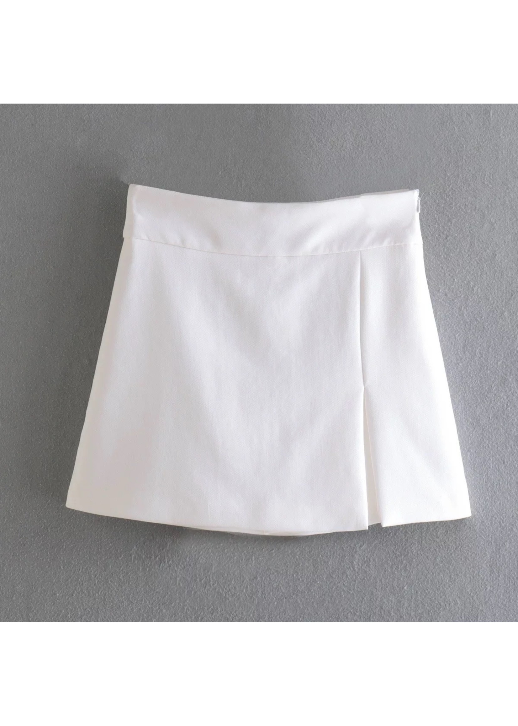 Elegant front fold skort