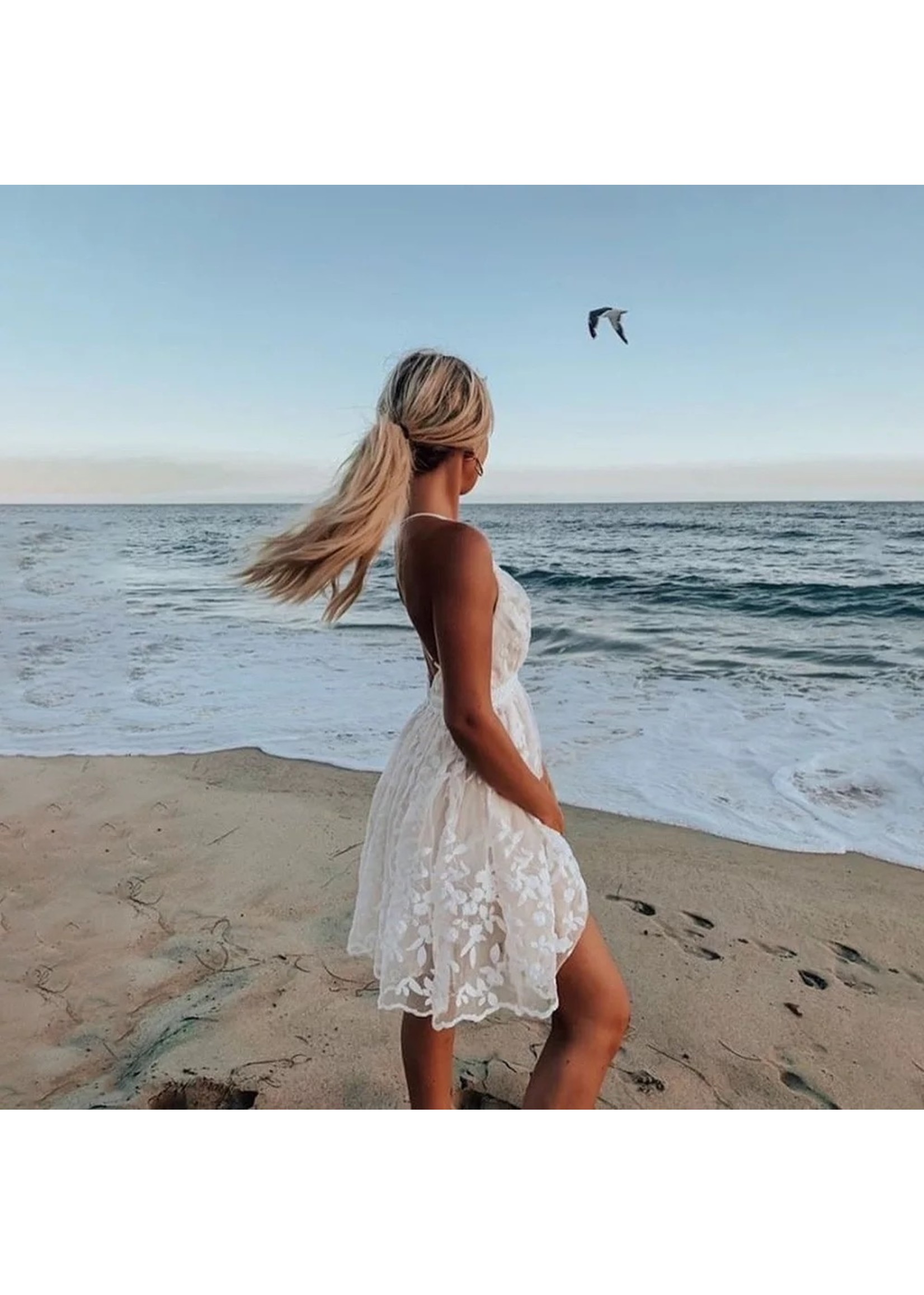 Summer floral flowy dress