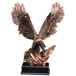 Marco 19" Eagle with U.S. Flag Wing Raised (14" wingspan) includes engraving
