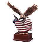 Marco 10" Eagle with American Flag includes engraving