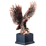 Marco Eagle with Wings Up Resin on Base