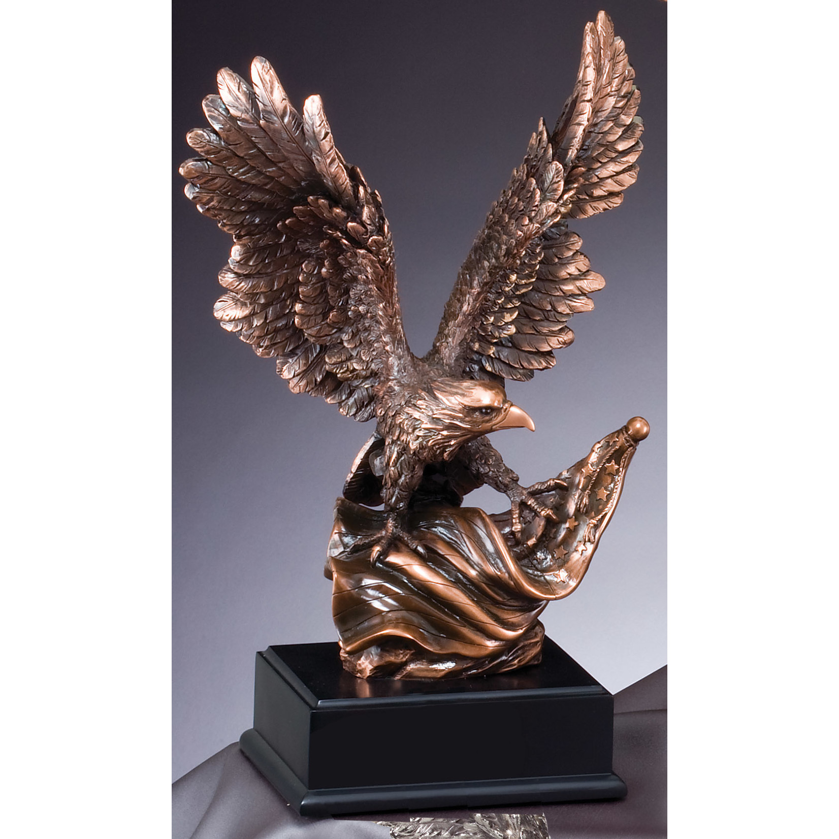 Marco 14" EAGLE ON A BLACK BASE includes engraving