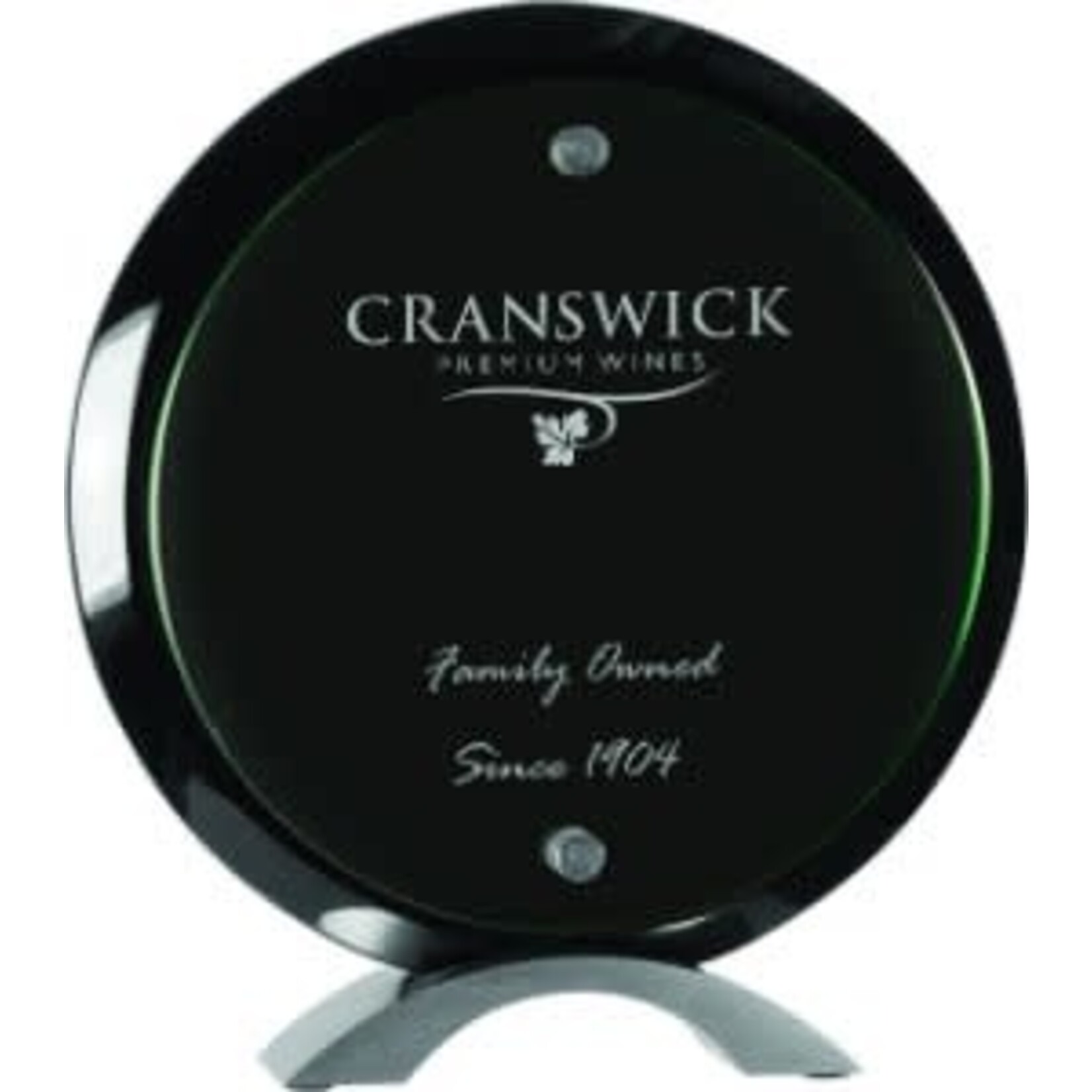 JDS Industries FSA485 8.5" Black Piano Round Acrylic includes engraving