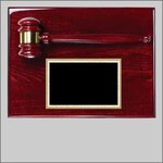 Marco AGP-30 Rosewood Finish Gavel Plaque includees engraving