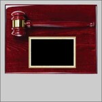 Marco AGP-30 Rosewood Gavel Plaque includees engraving