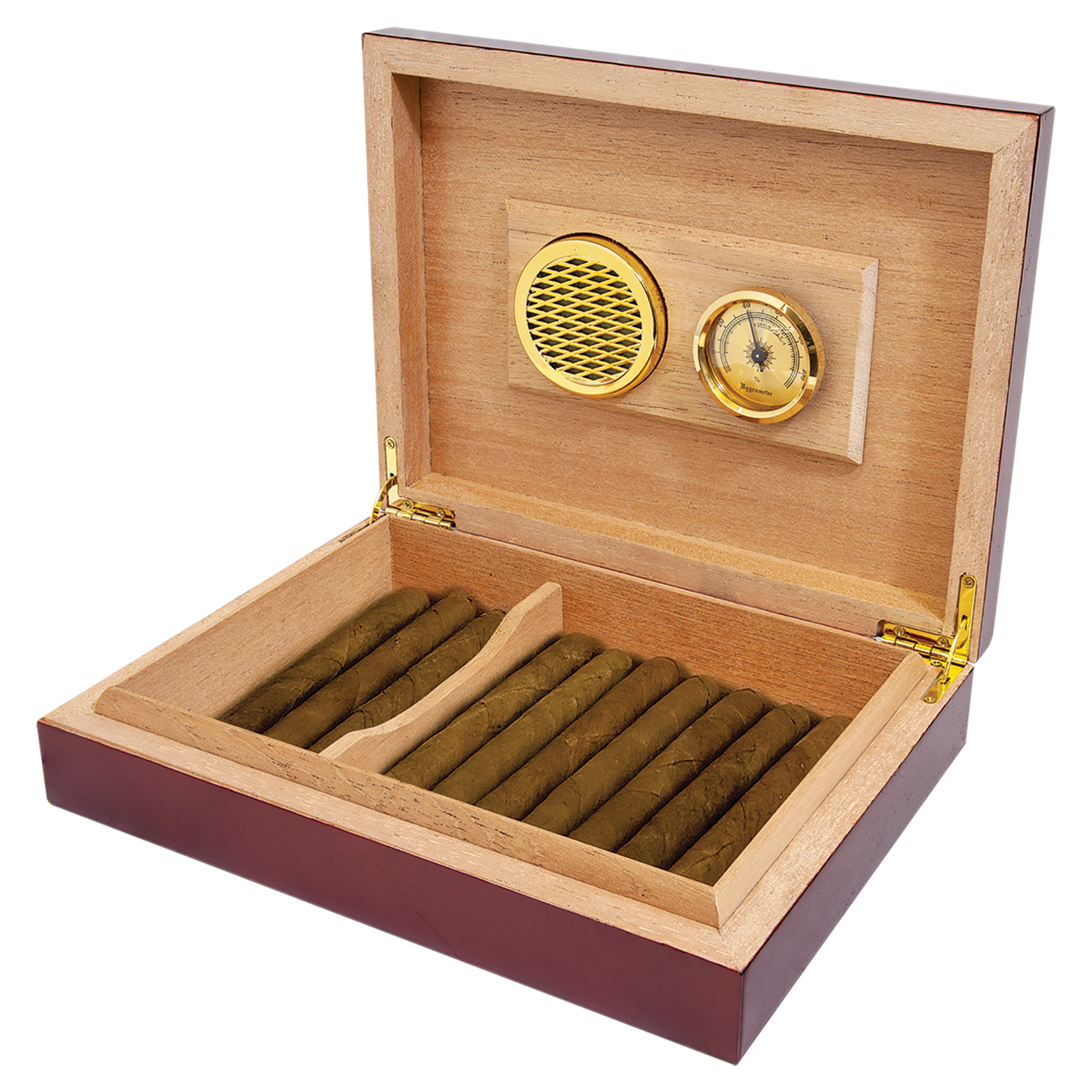 JDS Industries HMD01 Rosewood Piano  Humidor includes engraving on top